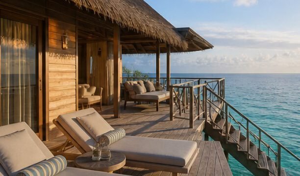 Maldives Paradise overwater villa deck